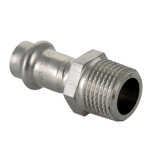 Соединитель Valtec (VTi.901.I.001804) 18 мм х 1/2 НР(ш) нержавеющая сталь