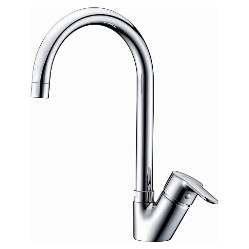 Смеситель для кухни WasserKraft Ruhr хром с высоким изливом однорычажный (24407)