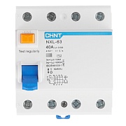 УЗО Chint NXL-63 40А 3P+N тип AC 30 мА 6 кА компактное (280791)
