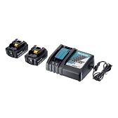 Аккумулятор Makita 198311-6 18В 5Ач Li-Ion с зарядным устройством в комплекте (2 шт.) Аккумулятор Makita 198311-6 18В 5Ач Li-Ion с зарядным устройством в комплекте (2 шт.)