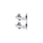 Петля мебельная накладная для углового шкафа Samet с доводчиком 90° металл 97х63х36 мм (2 шт.)