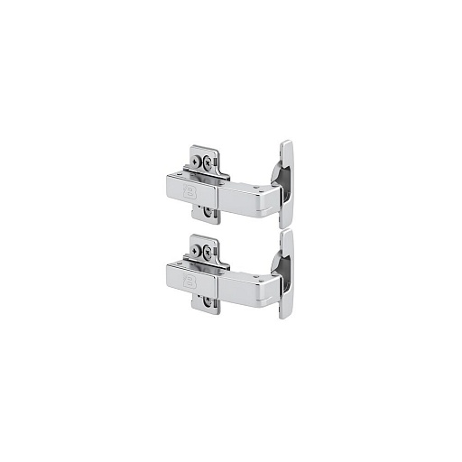 Петля мебельная накладная для углового шкафа Samet с доводчиком 90° металл 97х63х36 мм (2 шт.)