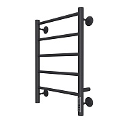 Полотенцесушитель электрический Вармо Ригель П5 600х400 мм 50 Вт с терморегулятором левый черный Полотенцесушитель электрический Вармо Ригель П5 600х400 мм 50 Вт с терморегулятором левый черный
