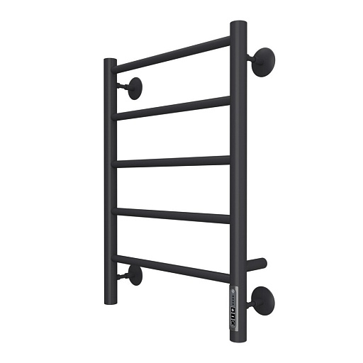 Полотенцесушитель электрический Вармо Ригель П5 600х400 мм 50 Вт с терморегулятором левый черный
