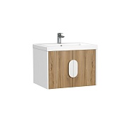 Тумба под раковину Cersanit Como 60 см подвесная орех (69341)