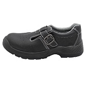 Сандалии рабочие из искусственной кожи с защитным подноском размер 41 черные Мистраль Аскет (134463)