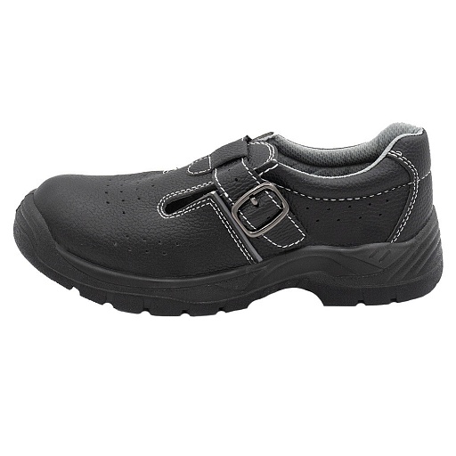 Сандалии рабочие из искусственной кожи с защитным подноском размер 43 черные Мистраль Аскет (134465)