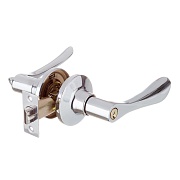 Ручка-защелка с ключом и фиксатором хром (680211) Ручка-защелка с ключом и фиксатором хром (680211)