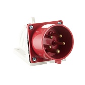 Вилка силовая угловая настенная EKF PROxima 3Р+РЕ+N 32 А 380 В IP44