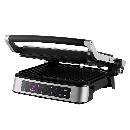 Электрогриль Kitfort КТ-1687 черный/серебро