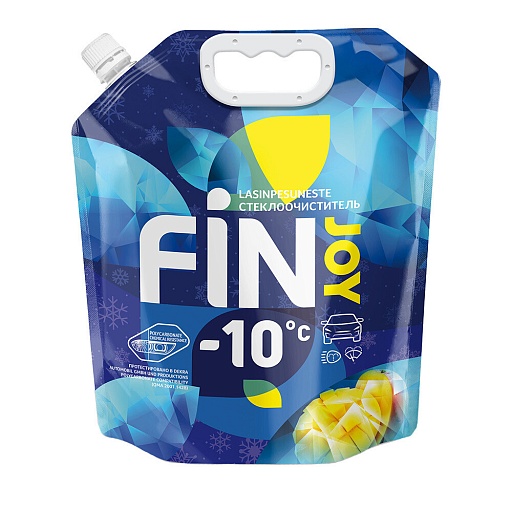 Стеклоомыватель Fin Joy Indigo mango зимний -10 °С 3 л Стеклоомыватель Fin Joy Indigo mango зимний -10 °С 3 л