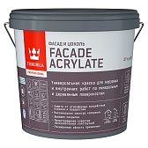 Краска фасадная Tikkurila Facade Acrylate база C бесцветная 2,7 л Краска фасадная Tikkurila Facade Acrylate база C бесцветная 2,7 л