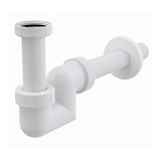 Сифон для раковины Alcadrain 1 1/4х32 мм без выпуска белый (A45F-DN32/AG210902132)
