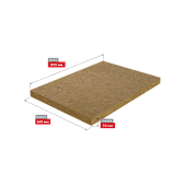 Размеры плиты утеплителя Роквул Лайт Баттс Скандик 50x600x800 мм 5,76 кв. м