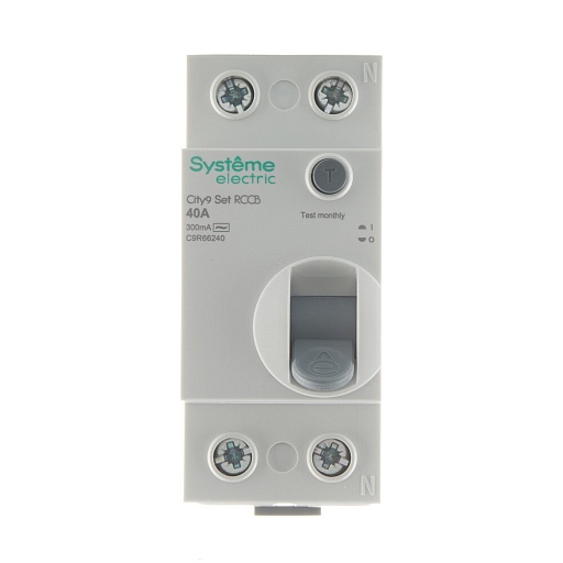 УЗО Systeme Electric City9 Set ВДТ 40А 1P+N тип AC 300 мА 6 кА (C9R66240)