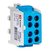 Клемма на 4 провода EKF PROxima 2,5-35 кв.мм с двойным винтом синяя (ksr-2.35-2.25-blue) Клемма на 4 провода EKF PROxima 2,5-35 кв.мм с двойным винтом синяя (ksr-2.35-2.25-blue)