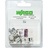 Клемма на 2 провода Wago 2273-202 0,5-2,5 кв. мм самозажимная без пасты (20 шт.)