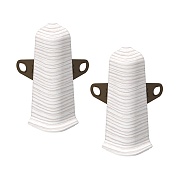 Угол наружный Идеал Деконика 70 мм ясень бьянко Г-профиль (2 шт.)