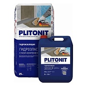 Гидроизоляция Plitonit ГидроЭласт цементно-полимерная 2К 25 кг+8 л