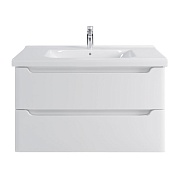 Комплект тумба с раковиной Sanstar Lanciano 100 см подвесная белая (314.1-1.5.1.К)