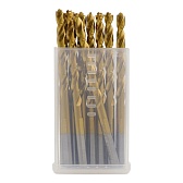 Набор сверл по металлу спиральное Hilberg Cobalt 5% Top 5,5х93 мм кобальтовое (10 шт.) (CO055-10) Набор сверл по металлу спиральное Hilberg Cobalt 5% Top 5,5х93 мм кобальтовое (10 шт.) (CO055-10)