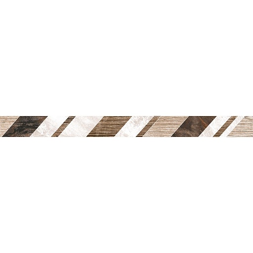 Плитка бордюр Axima Гавана геометрия коричневая 60х5 см