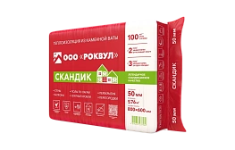 Утеплитель Роквул Лайт Баттс Скандик 800x600x50 мм 5,76 кв. м - фотография 1