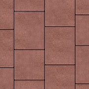 Плитка тротуарная разноразмерная Новый город (432 шт=13,76 м.кв) красная бетонная