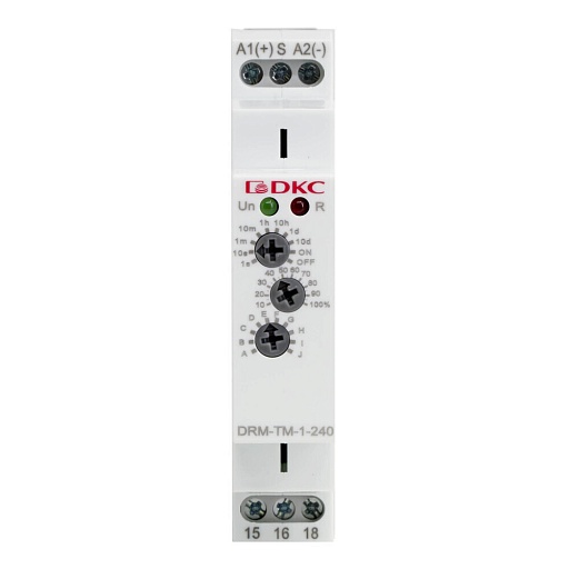 Реле времени DKC Mitra 240 В 16 А тип AC/DC (DRM-TM-1-240)