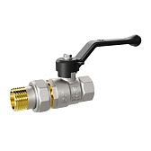 Кран шаровой латунный LD Pride 1 ВР(г) х 1 ВР(г) ручка со сгоном прямой (LD 47.317.25) Кран шаровой латунный LD Pride 1 ВР(г) х 1 ВР(г) ручка со сгоном прямой (LD 47.317.25)