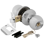 Ручка-защелка Punto кноб 6072 CP-E с ключом и фиксатором хром Ручка-защелка Punto кноб 6072 CP-E с ключом и фиксатором хром