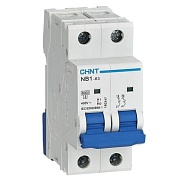 Автоматический выключатель модульный Chint NB1-63 2P 25А тип C 6 кА 400 В (179661)
