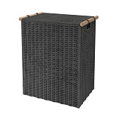 Корзина для белья WasserKraft Gollach 420х300х520 мм 65,5 л черная (WB-330-L) Корзина для белья WasserKraft Gollach 420х300х520 мм 65,5 л черная (WB-330-L)