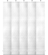 Ламели для вертикальных жалюзи 180 см  Аврора белые (5 шт.)