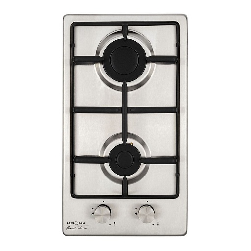 Варочная панель газовая Krona Partita 30 2 конфорки нержавеющая сталь Варочная панель газовая Krona Partita 30 2 конфорки нержавеющая сталь