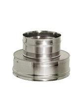 Переходник Дымок с d150х230 мм на d150 мм с изоляцией AISI 439 Переходник Дымок с d150х230 мм на d150 мм с изоляцией AISI 439