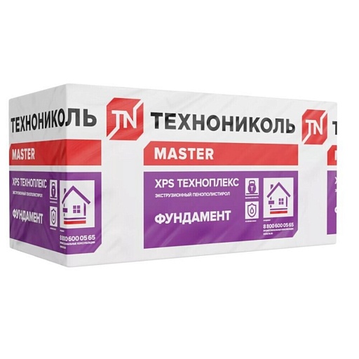 Экструдированный пенополистирол Технониколь Техноплекс Фундамент 100х580х1180 мм Экструдированный пенополистирол Технониколь Техноплекс Фундамент 100х580х1180 мм
