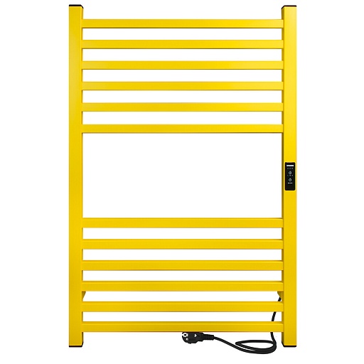 Полотенцесушитель электрический Indigo Attic 800х530 мм 90 Вт с терморегулятором желтый