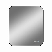 Зеркало с подсветкой прямоугольное 60х70 см с часами Continent Caseiro Led (ЗЛП5051)