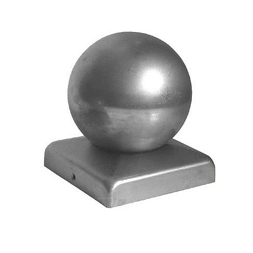 Навершие металлическое для забора с шаром 60х60 мм 0,075 м грунт черный