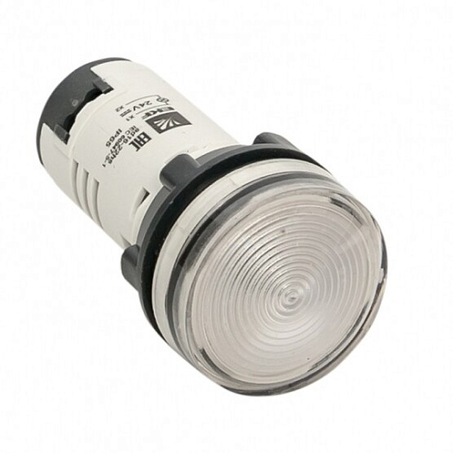 Лампа сигнальная EKF PROxima AD16-22HS 24 В IP65 белая (ledm-ad16-w-24-65)