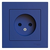 Розетка Systeme Electric AtlasDesign встраиваемая аквамарин (ATN001140)