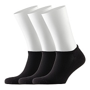 Носки мужские низкие Hesler кардная пряжа 44-46 черные (3 пары)