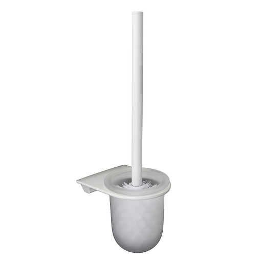 Ершик для унитаза WasserKraft Kammel подвесной стекло/металл белый (K-8327W)