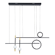 Светильник светодиодный подвесной Arte Lamp Polaris 3000-5700К 85 Вт 12,5 кв.м черный IP20 (A2610SP-85BK)