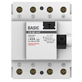 УЗО EKF Basic ВДT-40 63А 3P+N тип AC 100 мА 4,5 кА компактное (elcb-4-63-100e-sim)