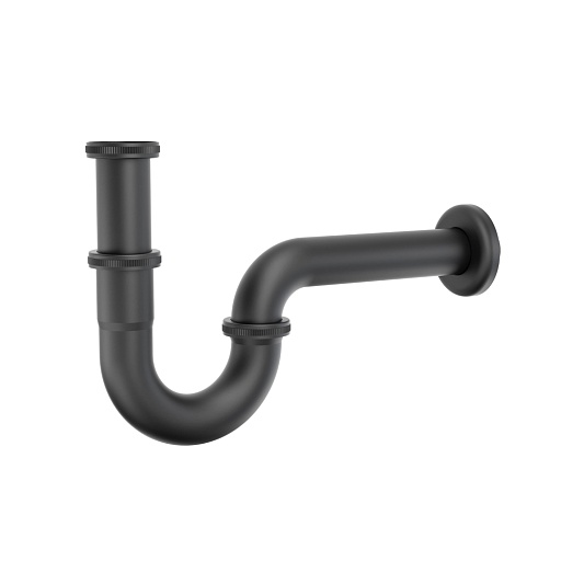 Сифон для раковины Tokito 1 1/4х45 мм без выпуска с соединением 32 мм черный (TOK-SHI-S32BL)