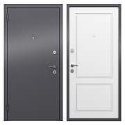 Дверь входная Mastino Home Eco левая букле графит - ларче белый 960х2050 мм