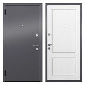 Дверь входная Mastino Home Eco левая букле графит - ларче белый 960х2050 мм Дверь входная Mastino Home Eco левая букле графит - ларче белый 960х2050 мм