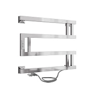 Полотенцесушитель электрический Indigo Muza 430х500 мм 64 Вт с терморегулятором хром